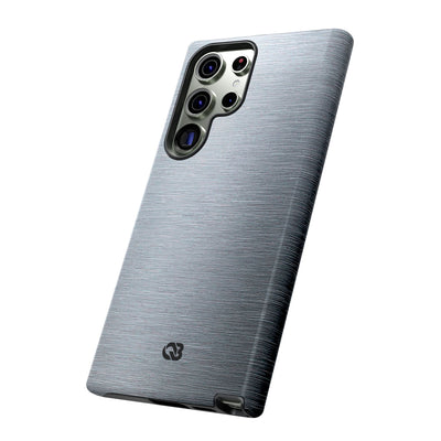 Brushed Aluminum · Tough Phone Case for Samsung · Silver