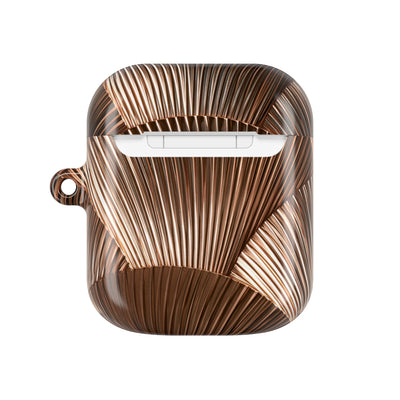 Rose Gilded Fan · Hard Case for AirPods & AirPods Pro · Gold