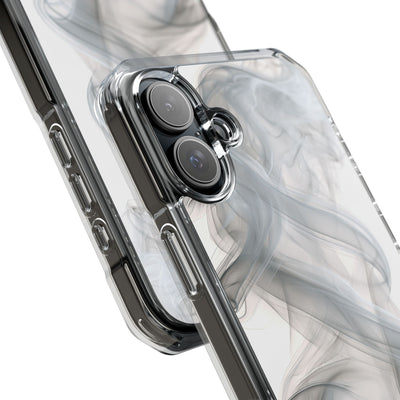 Vapor Noir · Clear Impact Magnetic Phone Case for iPhone ·  White