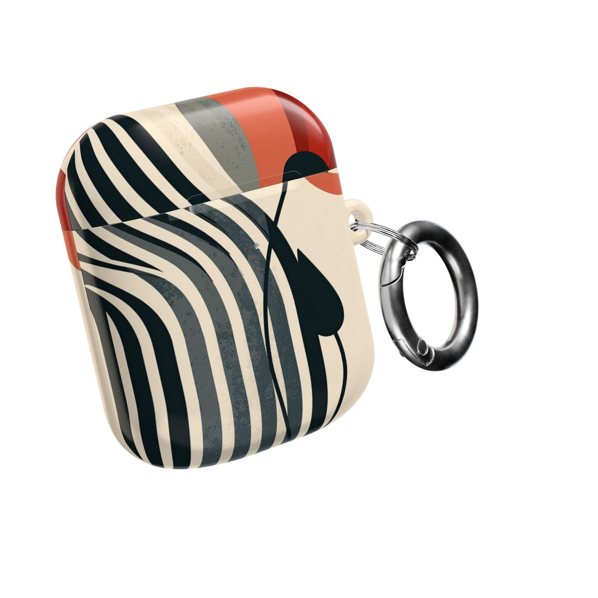 Modernist Poppy · Hard Case for AirPods & AirPods Pro · Beige