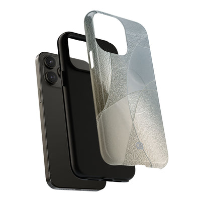 Silver Tough 2.0 Magsafe Phone Case for iPhone - Frosted Silver Mosaic