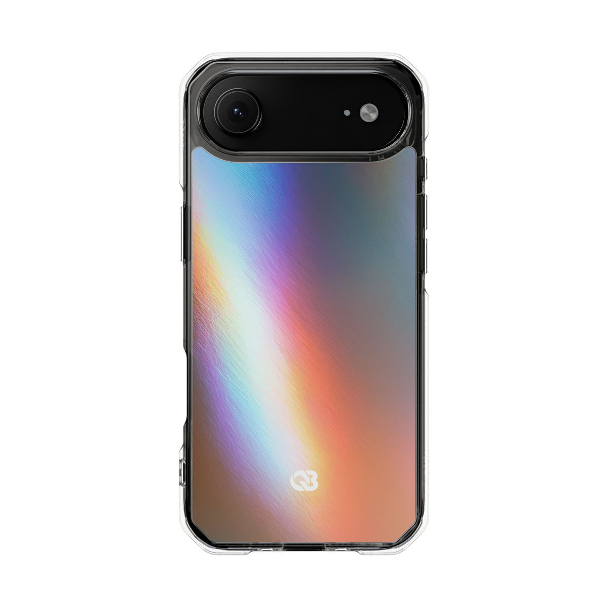 Prismatic Ray · Clear Impact Magnetic Phone Case for iPhone · Blue