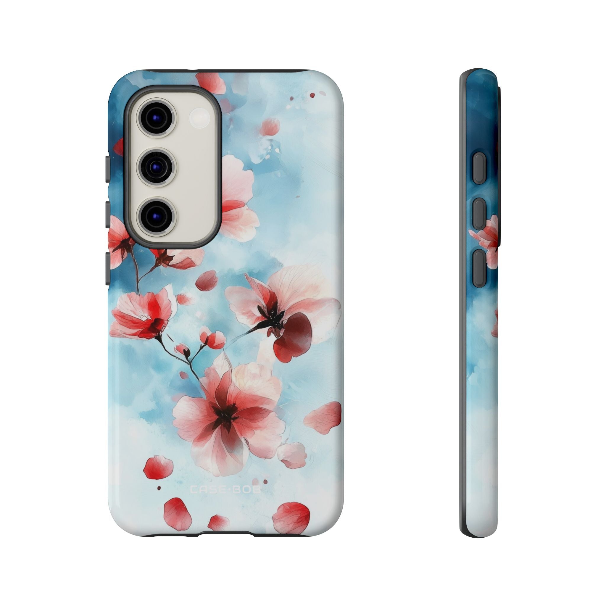 Pink Blossom Drift Samsung S23 - Kova suojakotelo