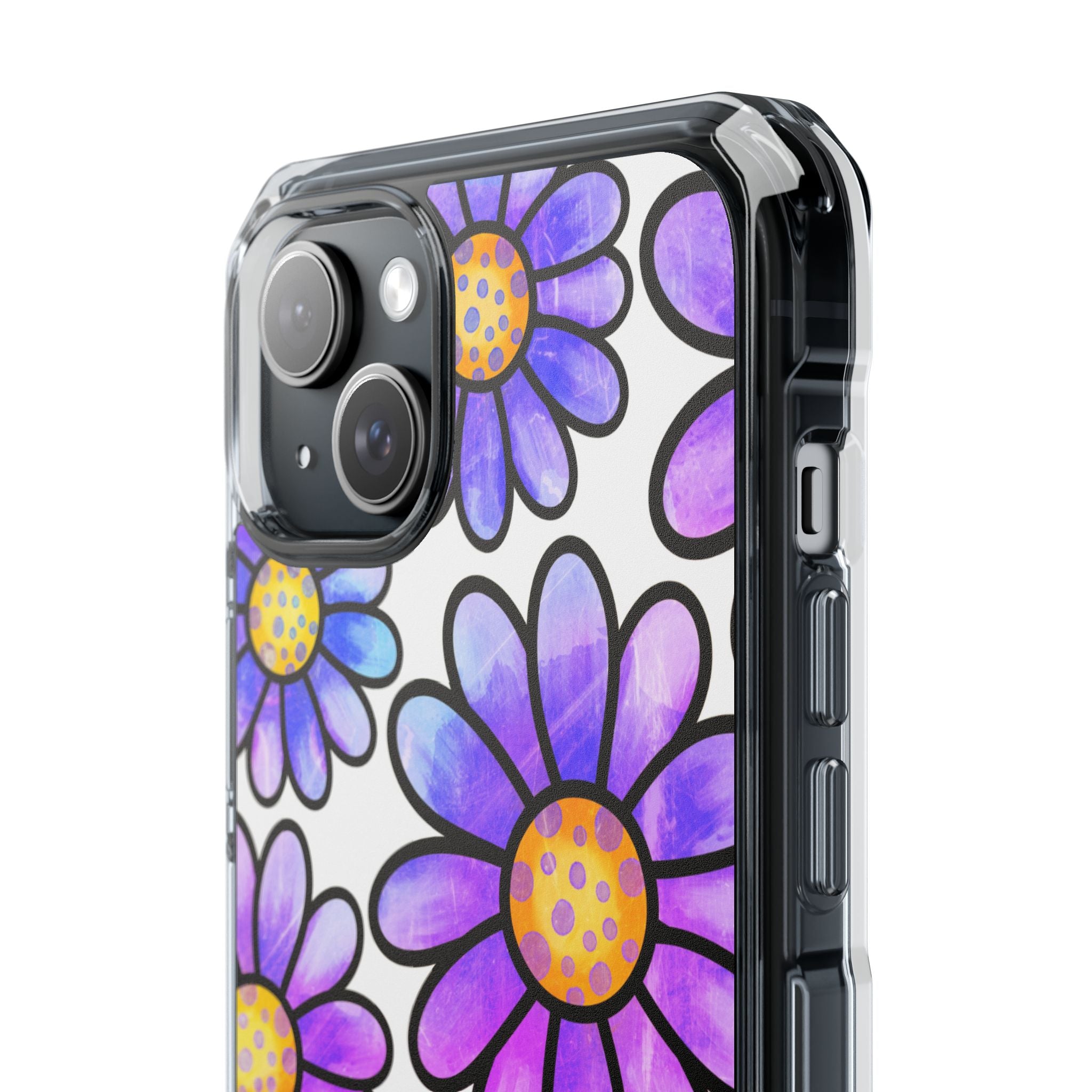 Violet Grunge Bloom · Impact Phone Case for iPhone · Magsafe