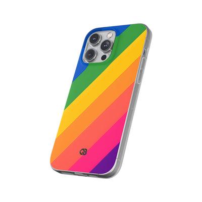 Vibrant Spectrum Slope · Soft Phone Case for iPhone
