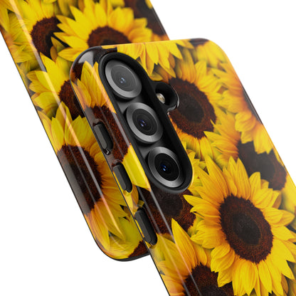Sonnenblumen-Glühen Samsung S25 Case - Tough