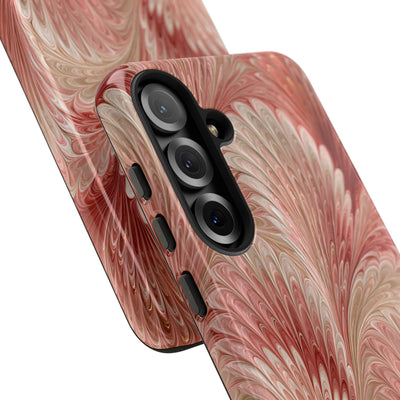 Blush Petal Plume · Tough Phone Case for Samsung · Pink