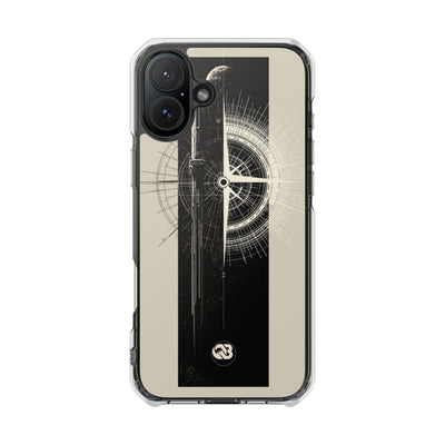 Beige Impact MagSafe Phone Case for iPhone - Zenith Vector Spire