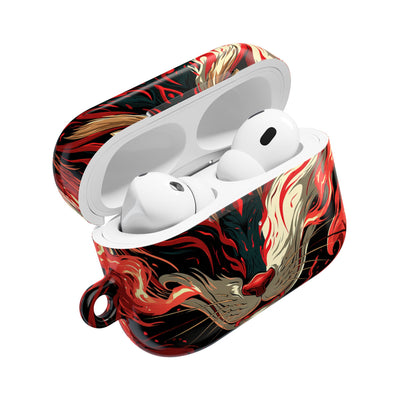 Crimson Kitsune Spirit · Hard Case for AirPods & AirPods Pro · Red