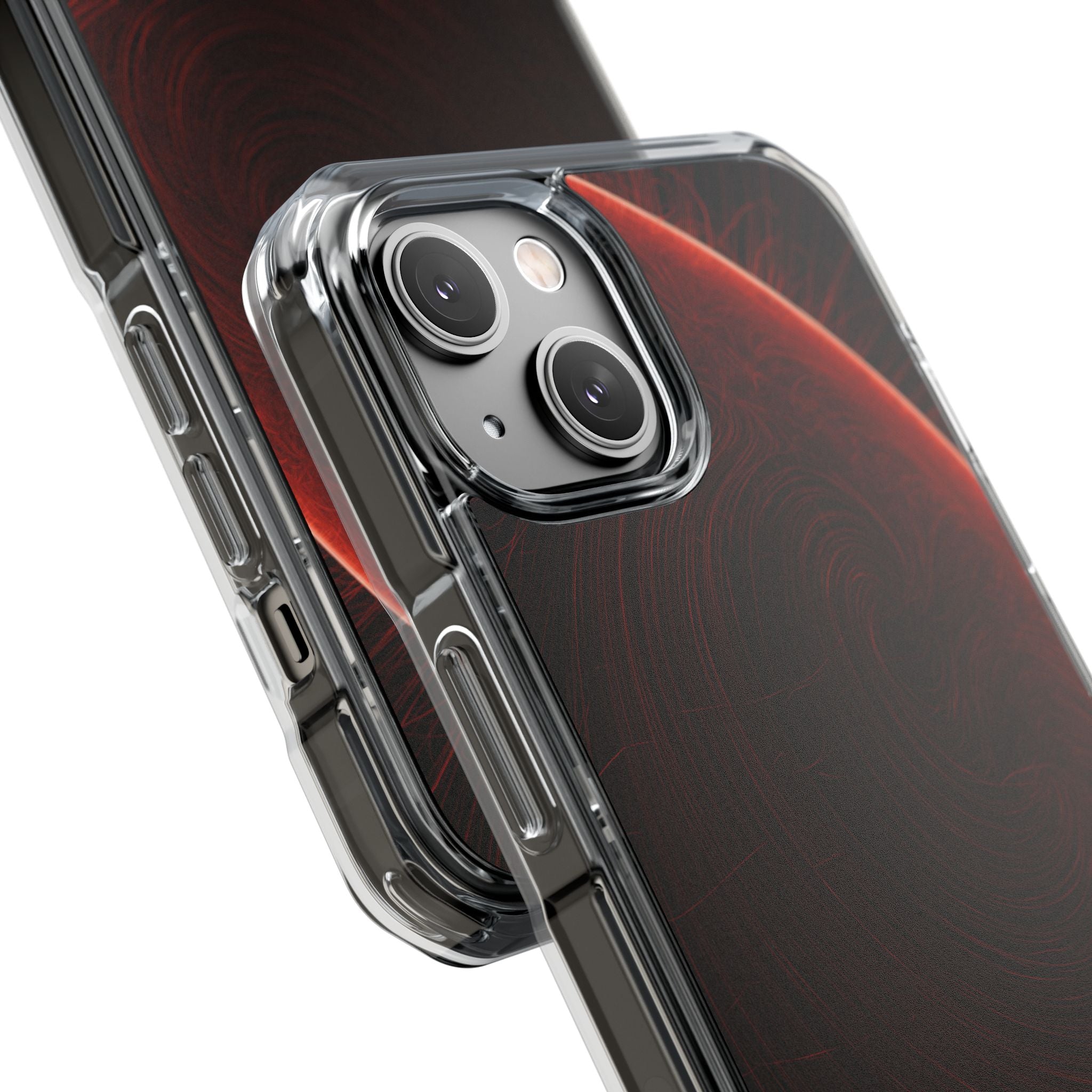 Red Impact MagSafe Phone Case for iPhone - Crimson Flare Flux