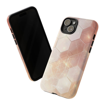 Honeycomb Glow iPhone 15 Plus Skal - Tough