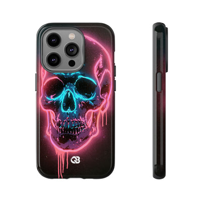 Neon Drip Skull · Tough Phone Case for iPhone · Black