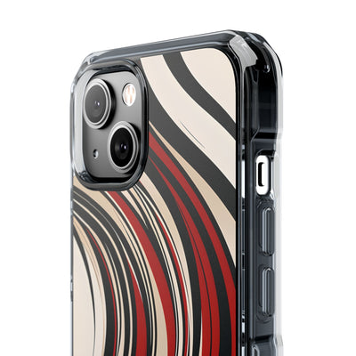 Karmesin Fluss Wellen · Impact Handyhülle für iPhone · Magsafe