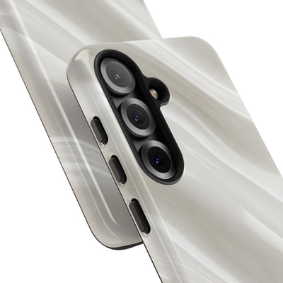 Liquid Enamel Fold · Tough Phone Case for Samsung · White