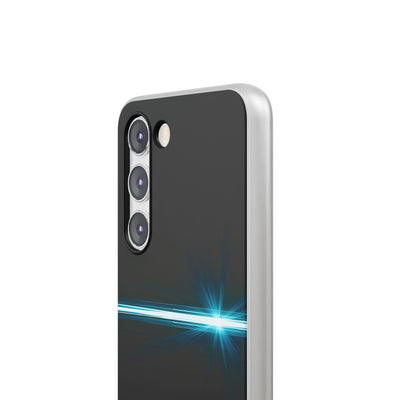 Blue Lite Phone Case for Samsung - Electric Cyan Ray