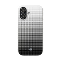 Black Lite Phone Case for iPhone - Obsidian Halftone Flux