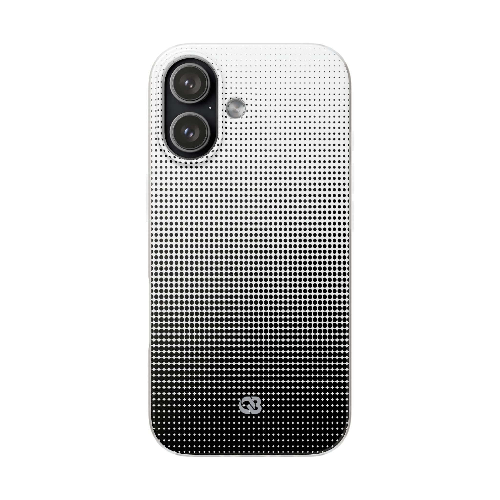 Black Lite Phone Case for iPhone - Obsidian Halftone Flux
