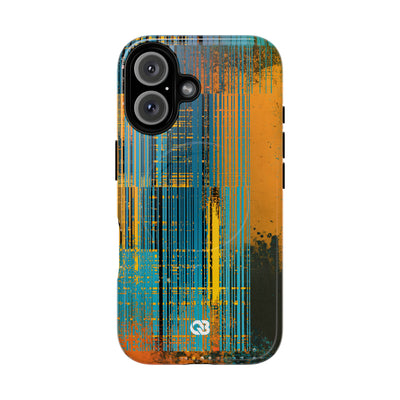 Cyber Glitch Stream · Tough 2.0 Magnetic Phone Case for iPhone · Teal