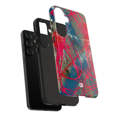 Neon Static Drip · Tough Phone Case for Samsung · Pink