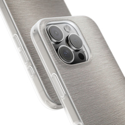 Brushed Silver Alloy · Lite Phone Case for iPhone ·  Silver
