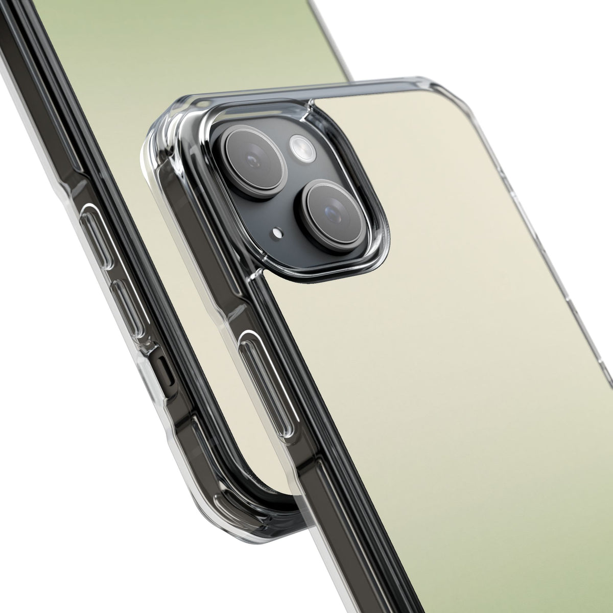 Muted Sage Ombre · Clear Impact Magnetic Phone Case for iPhone · Green