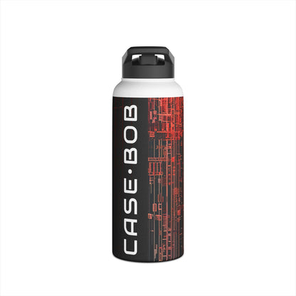 Crimson Columns - Stainless Steel Water Bottle