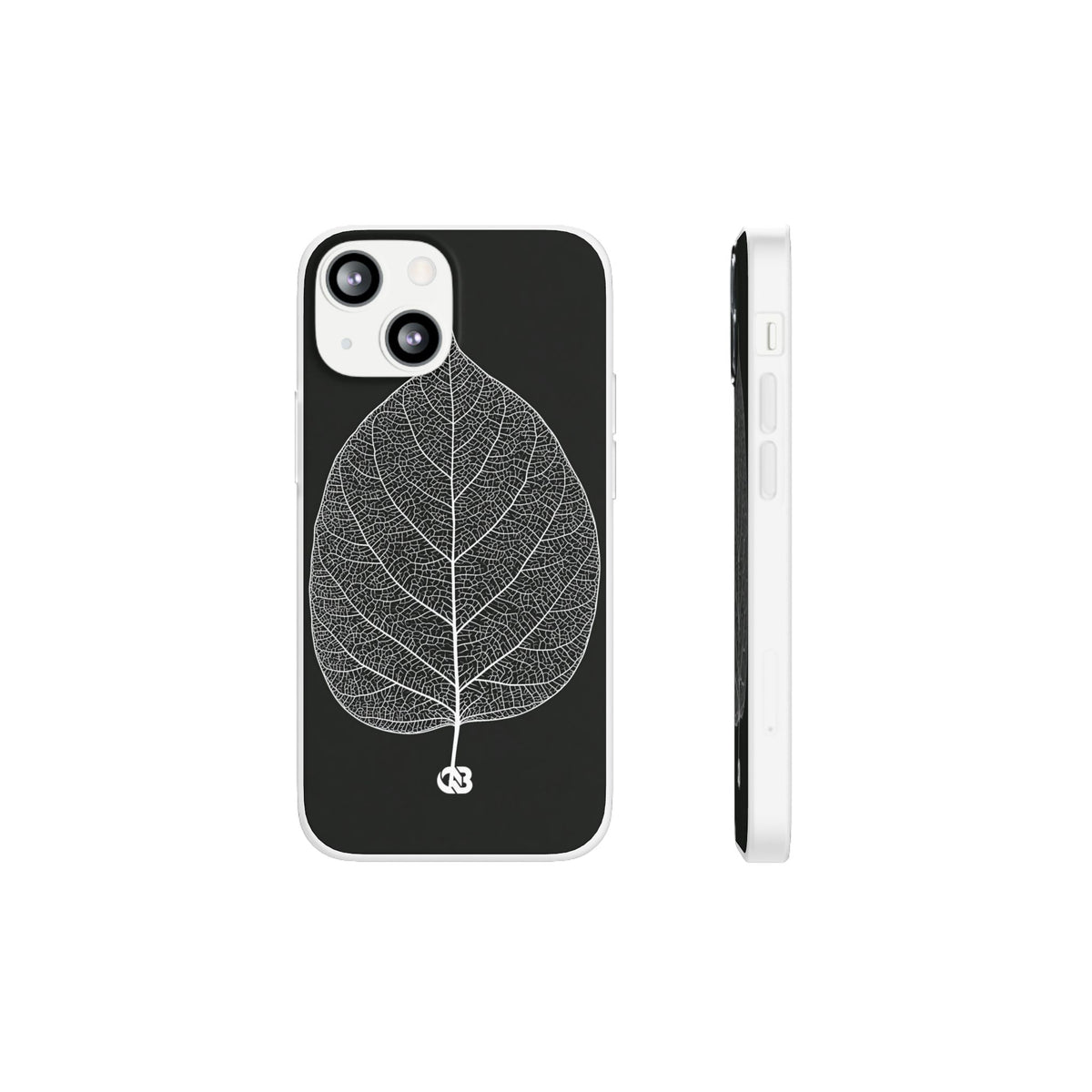 Monochrome Leaf Skeleton · Lite Phone Case for iPhone ·  Black