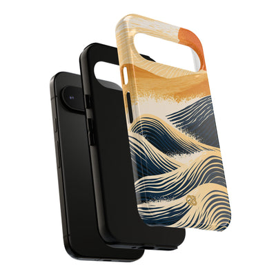 Blue Tough Phone Case for Google Pixel - Kyoto Cresting Tide