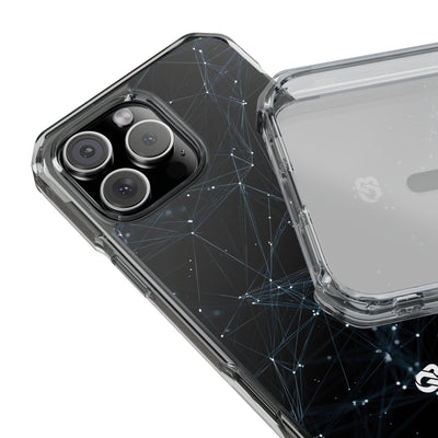Black Impact MagSafe Phone Case for iPhone - Arctic Neural Mesh