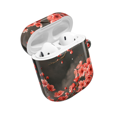 Dark Sakura Nocturne · Hard Case for AirPods & AirPods Pro · Black