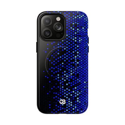 Cobalt Hex Dispersion · Tough 2.0 Magnetic Phone Case for iPhone · Blue