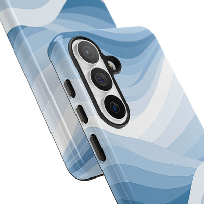 Blue Tough Phone Case for Samsung - Glacial Indigo Flow