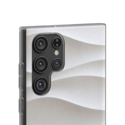 White Lite Phone Case for Samsung - Arctic Flow Ridges