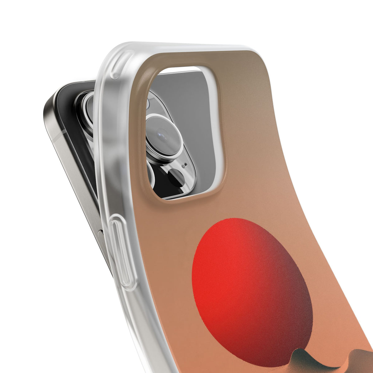 Crimson Sol Ridge · Lite Phone Case for iPhone ·  Red