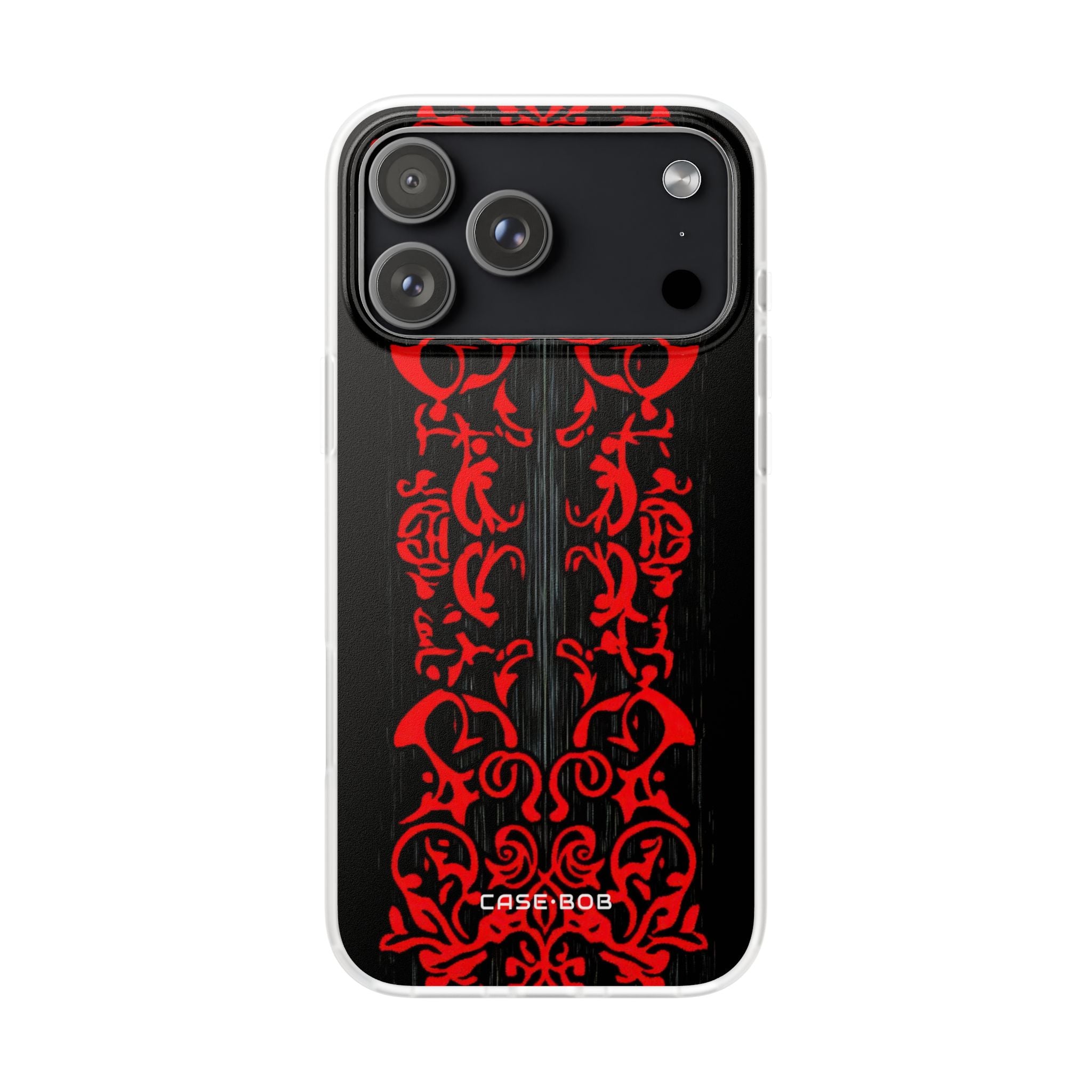 Crimson Spiral iPhone 17 Pro MaxCase - Soft - CASE•BOB
