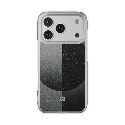 Black Impact MagSafe Phone Case for iPhone - Lunar Static Orbit