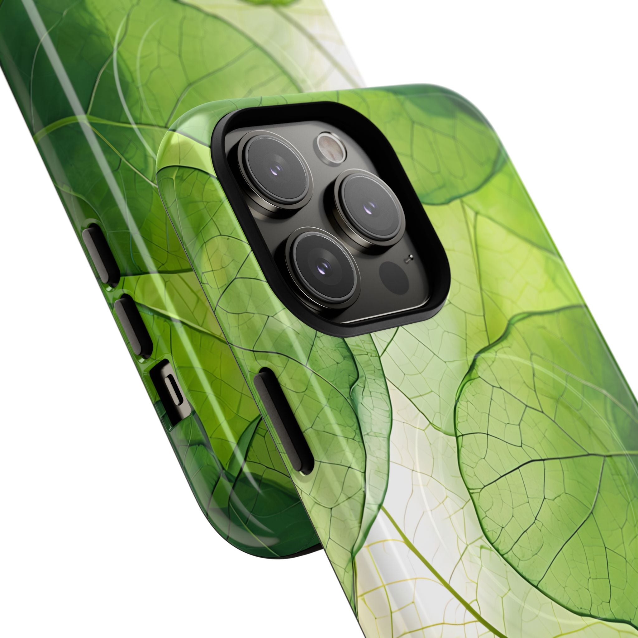 Emerald Leaf Veins · Tough+ Magsafe