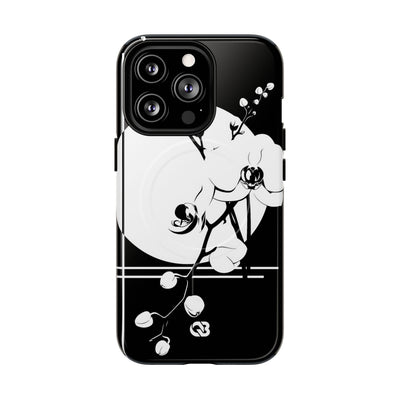 Nocturne Orchid Bloom · Tough 2.0 Magnetic Phone Case for iPhone · Black