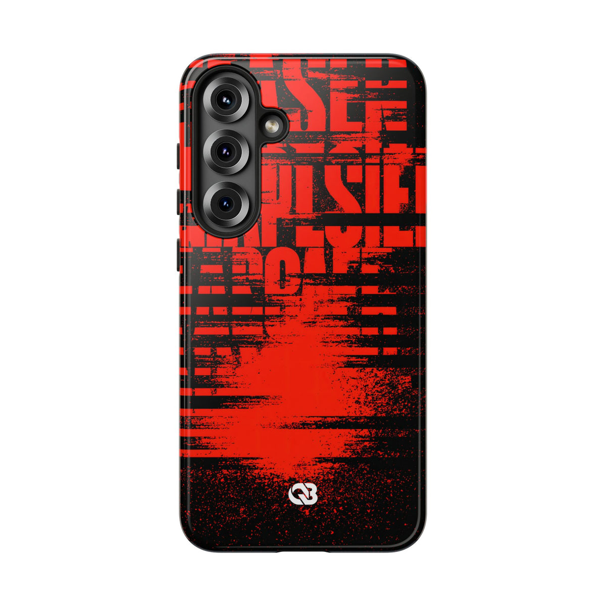Crimson Redaction · Tough Phone Case for Samsung · Black