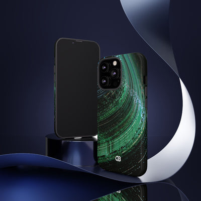 Orbital Data Stream · Tough Phone Case for iPhone · Green