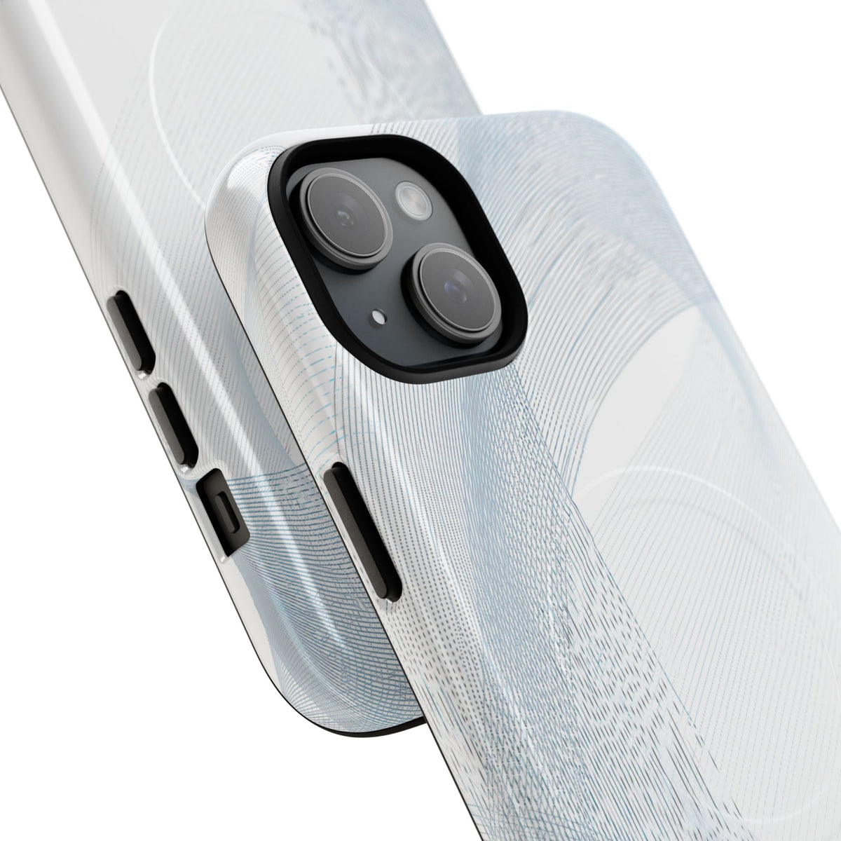 Glacial Contour Waves · Tough 2.0 Magnetic Phone Case for iPhone · White