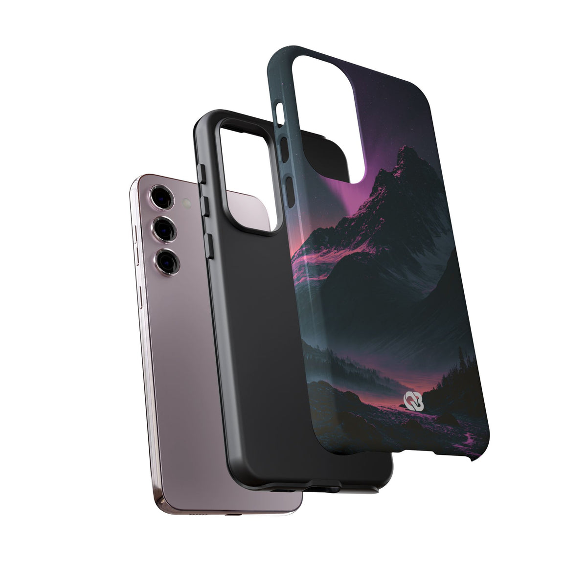Arctic Aurora Summit · Tough Phone Case for Samsung · Black