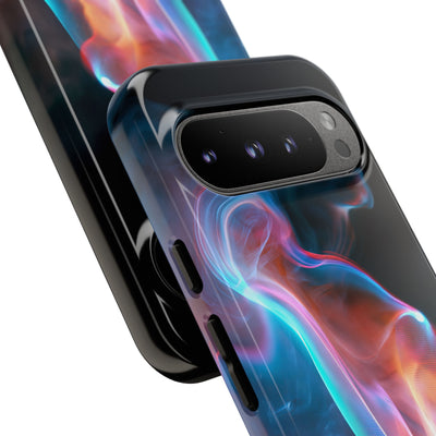 Neon Waveform · Tough Phone Case for Pixel ·  Black