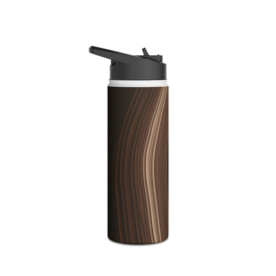 Umber Strata · Insulated Water Bottle · Brown