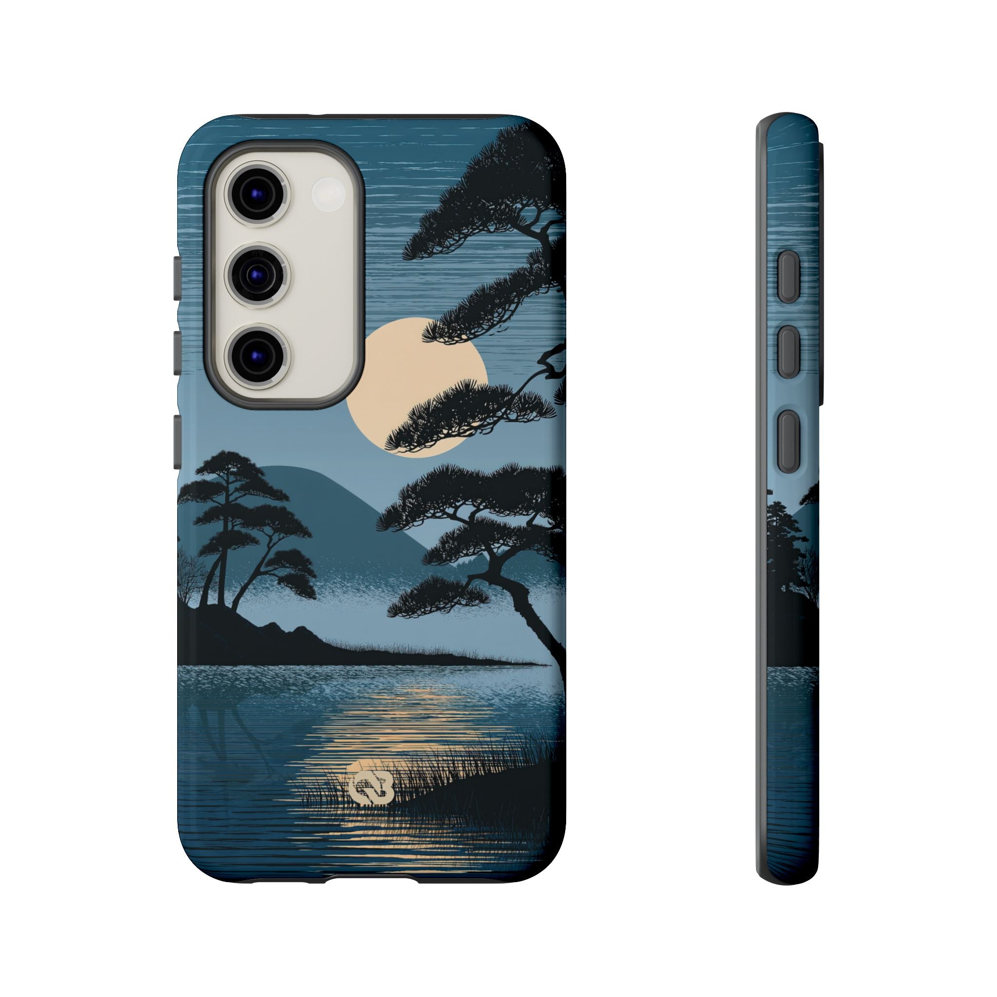 Blue Tough Phone Case for Samsung - Midnight Kyoto Pine