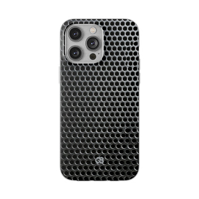 Silver Lite Phone Case for iPhone - Brutalist Steel Mesh