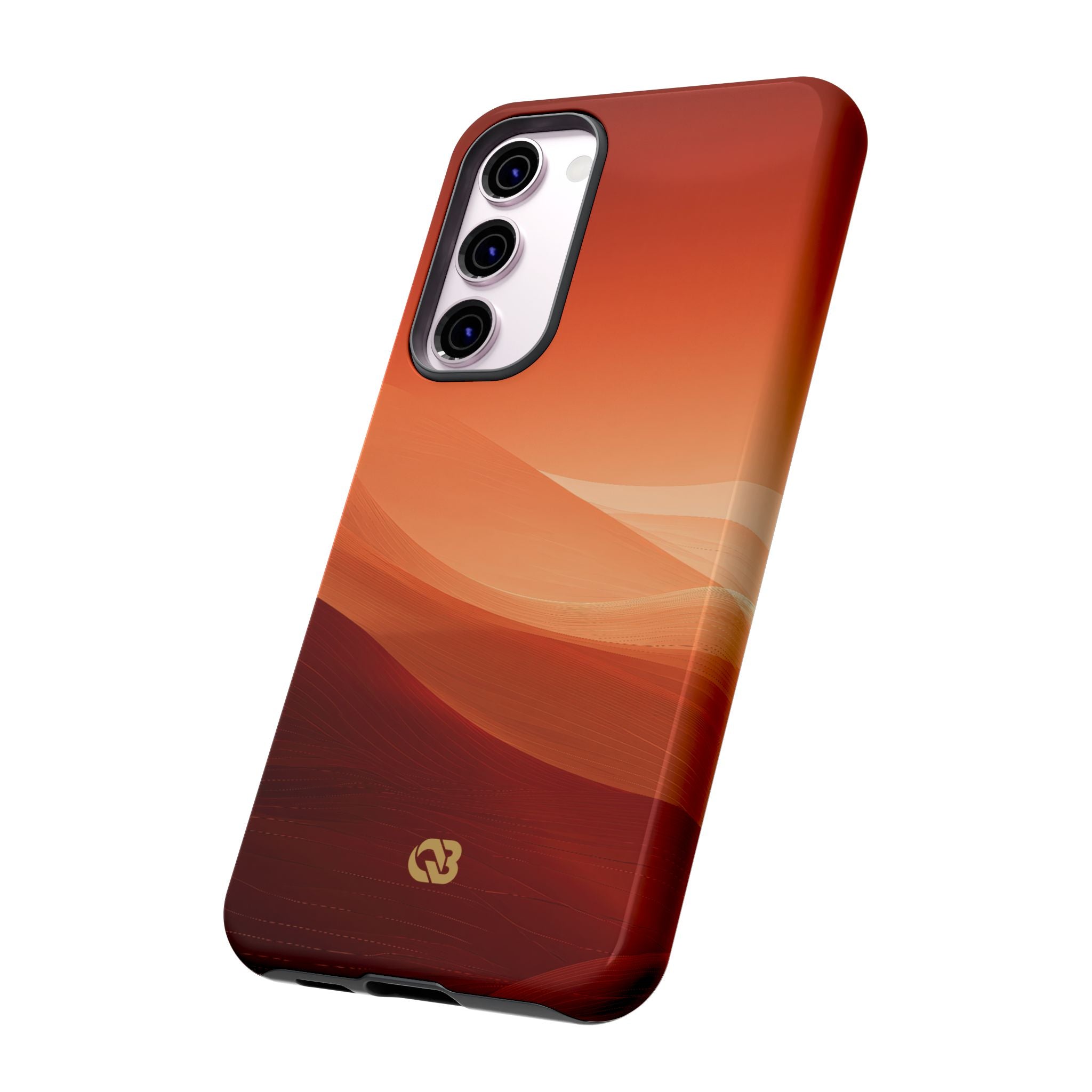Orange Tough Phone Case for Samsung - Crimson Dune Gradient
