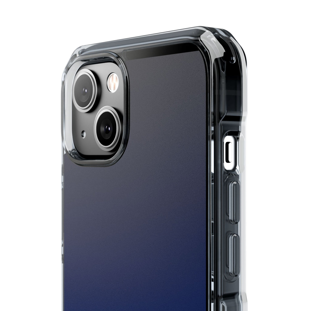 Midnight Cobalt Gradient · Clear Impact Magnetic Phone Case for iPhone · Blue