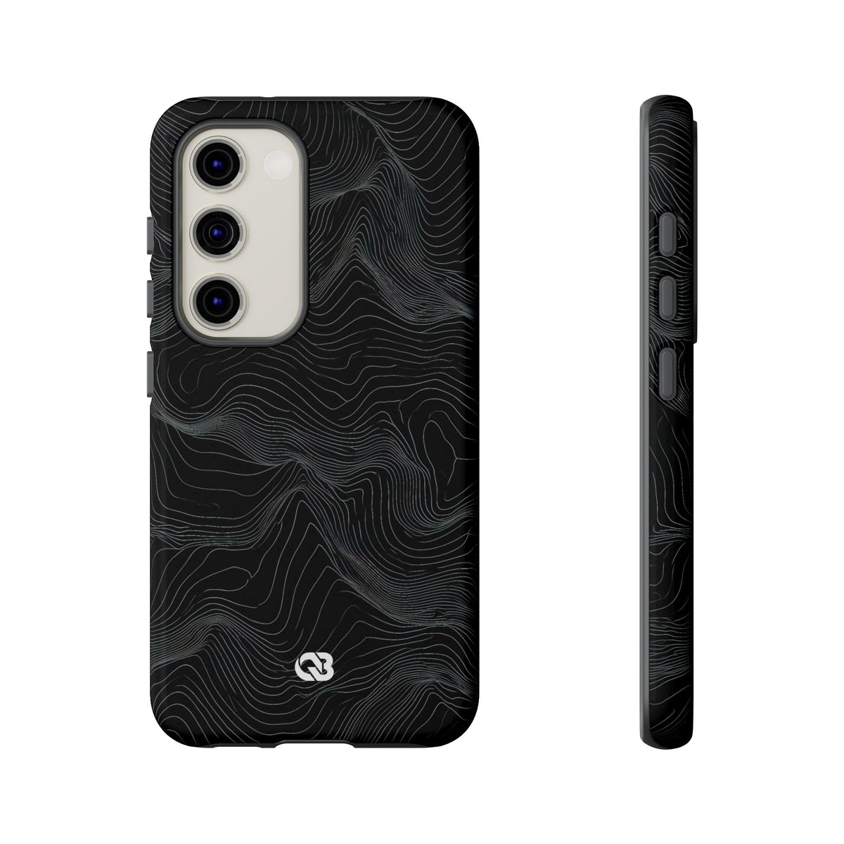 Obsidian Contour Elevation · Tough Phone Case for Samsung · Black