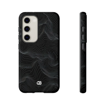 Obsidian Contour Elevation · Tough Phone Case for Samsung · Black